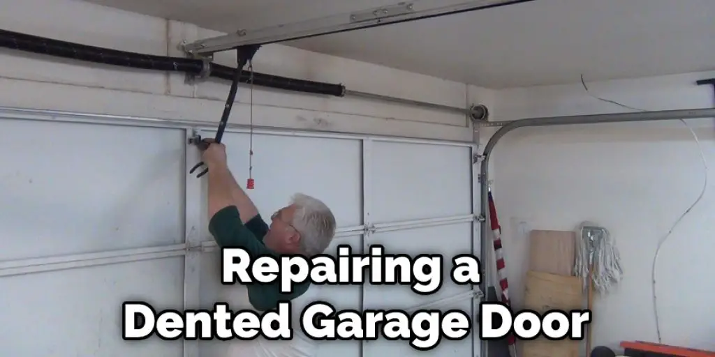 Repairing a Dented Garage Door