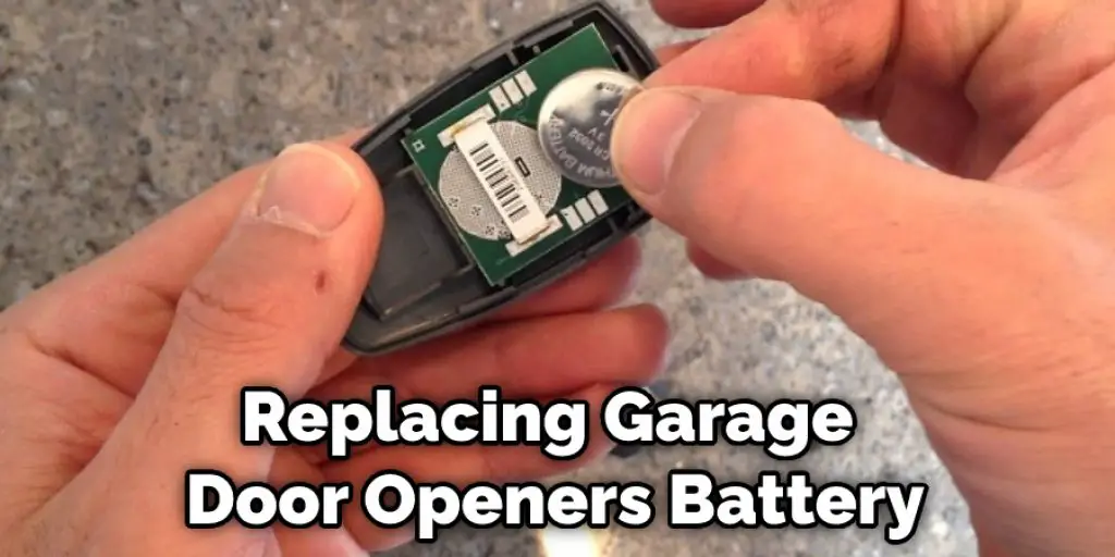 Replacing Garage Door Openers Battery