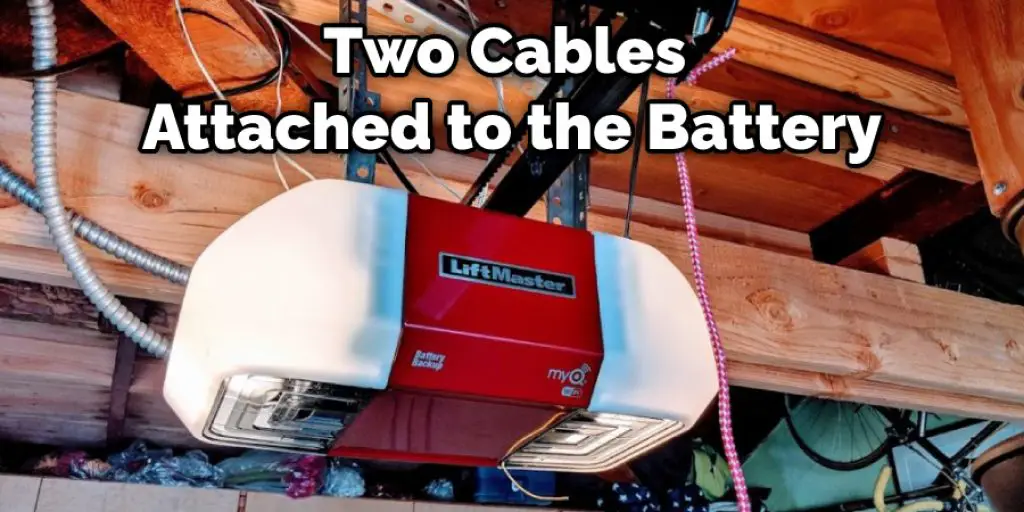Two Cables Attached to the Battery