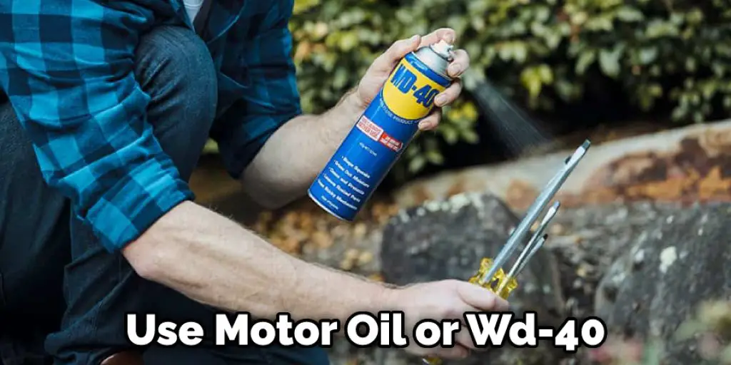 Use Motor Oil or Wd-40