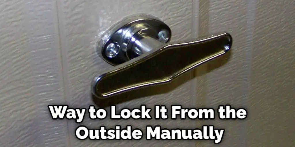 Lock Garage Door Manually