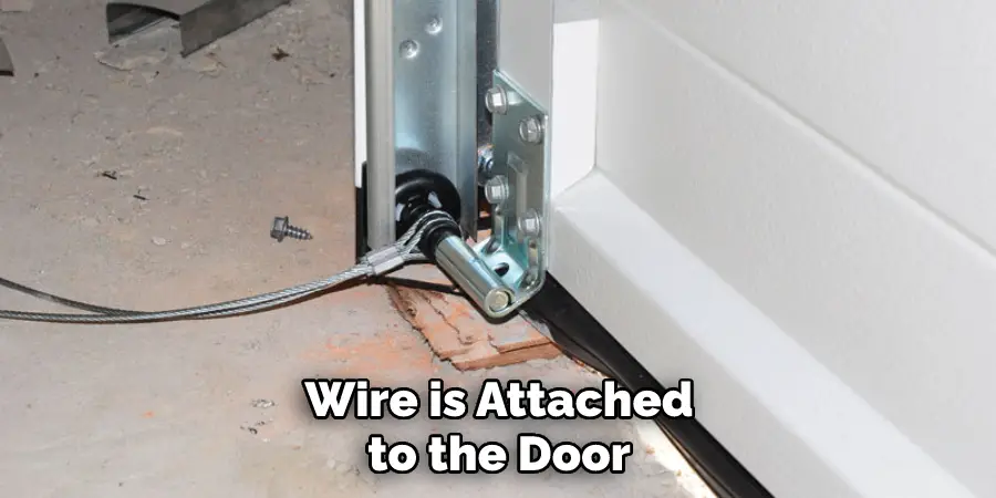 Wire is Attached to the Door