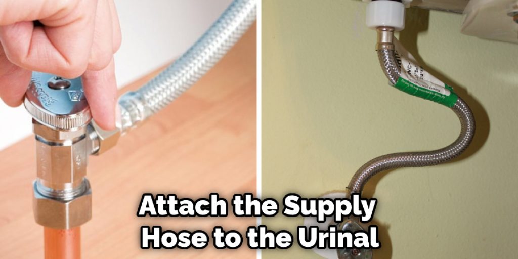 Attach the Supply Hose to the Urinal