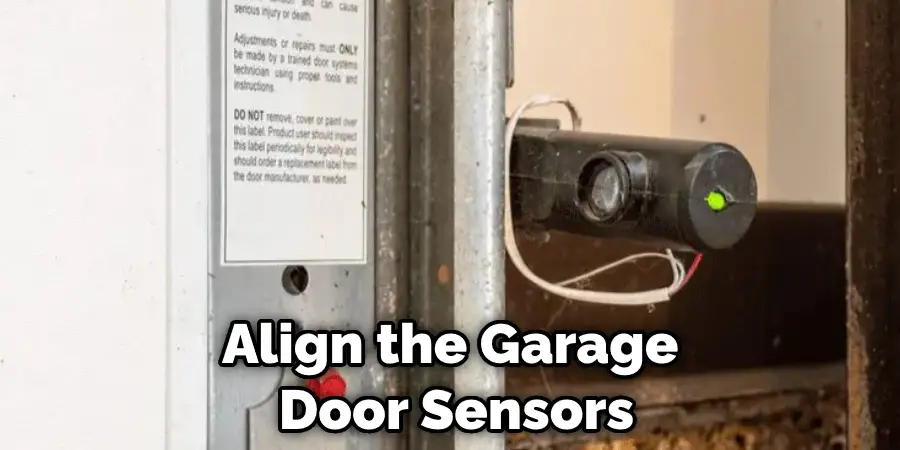 Align the Garage  Door Sensors