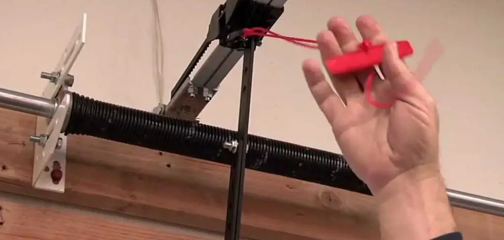 how to fix garage door after pulling emergency cord