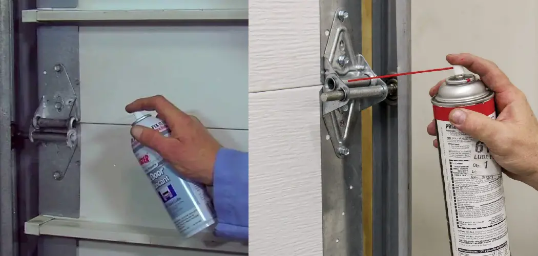 how to use blaster garage door lubricant