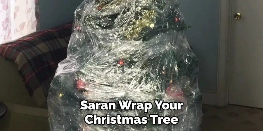 Saran Wrap Your Christmas Tree