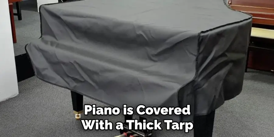 Piano is Covered With a Thick Tarp