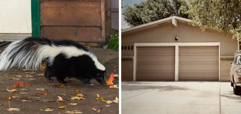 How to Get a Skunk Out of Your Garage
