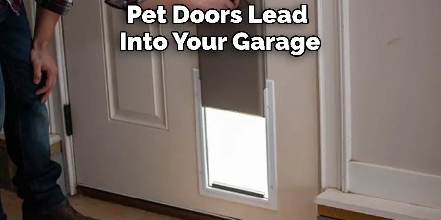 Pet Doors Lead Into Your Garage