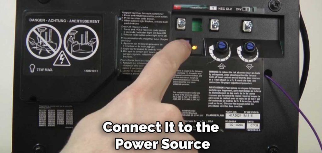 Connect It to the Power Source