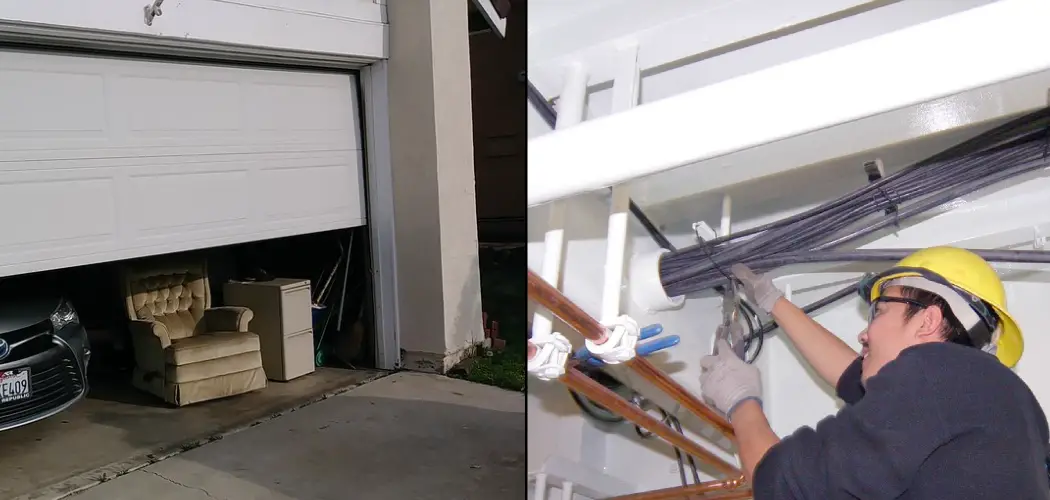 How to Hide Garage Door Wires