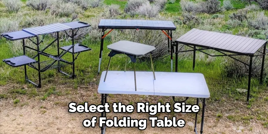 Select the Right Size of Folding Table