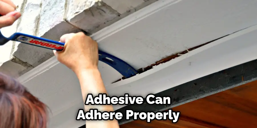 Adhesive Can Adhere Properly