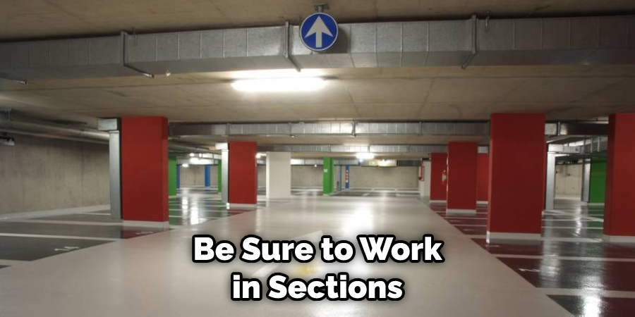 be sure to work in sections