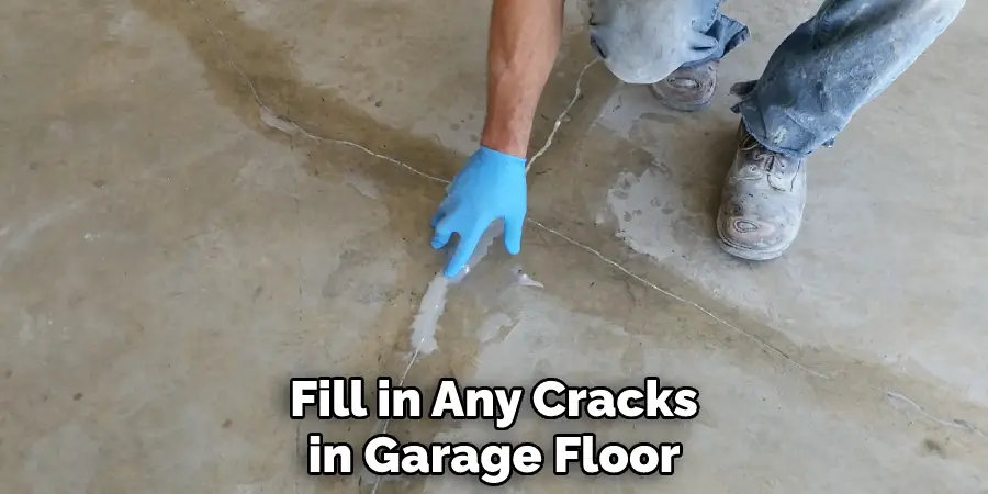 Fill in Any Cracks in Garage Floor 