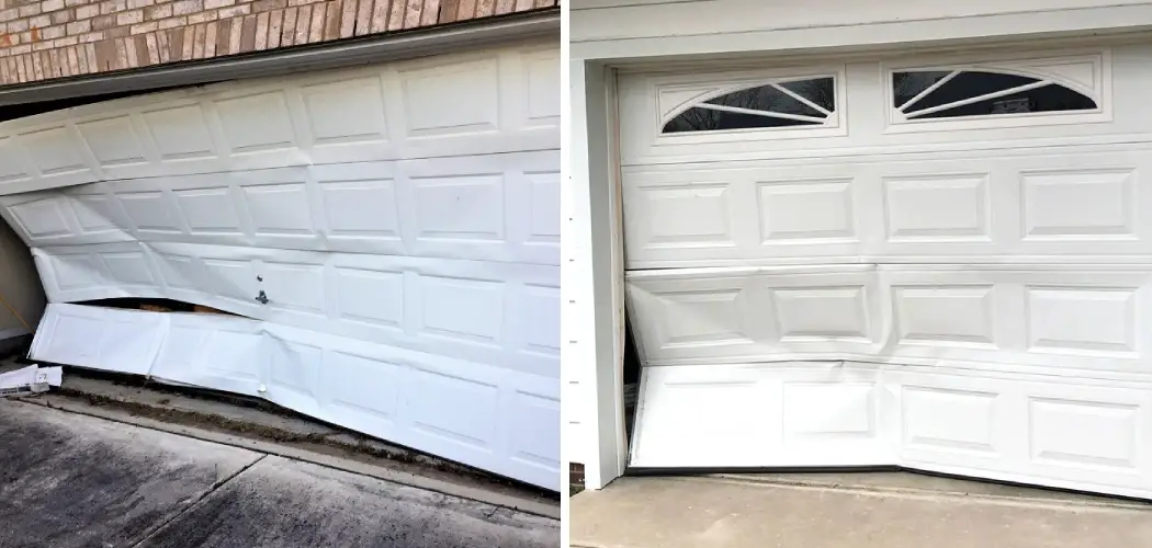 How to Fix Bent Garage Door Panel