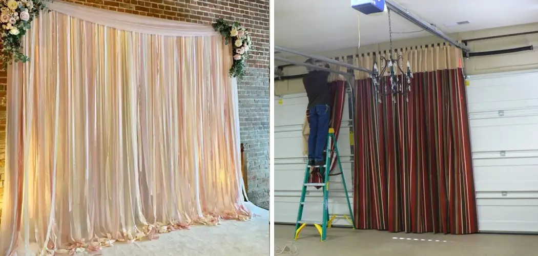 How to Hang Curtains in Garage for Party