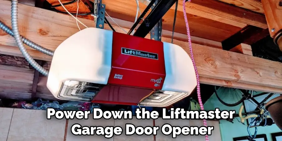 Power Down the Liftmaster Garage Door Opener