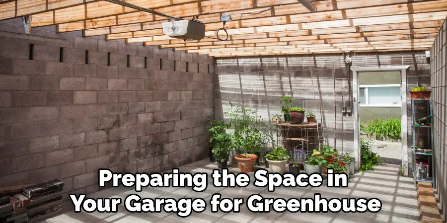 Preparing the Space in Your Garage for Greenhouse