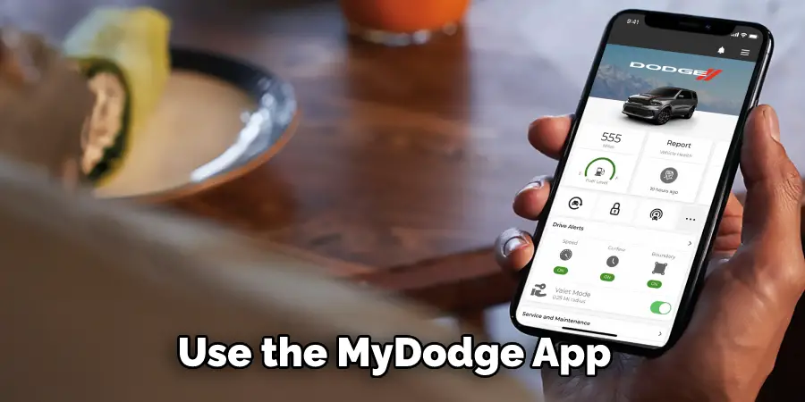 Use the MyDodge App