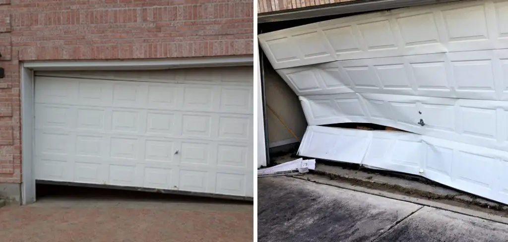 How to Fix Bent Bottom of Garage Door