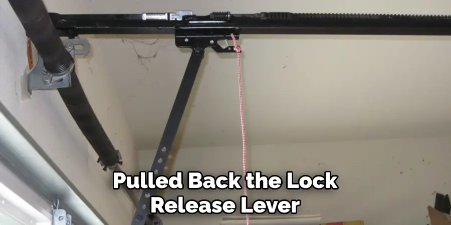 Pulled Back the Lock Release Lever