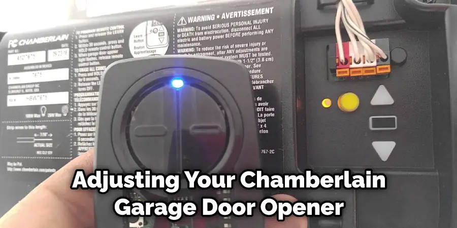 Adjusting Your Chamberlain Garage Door Opener