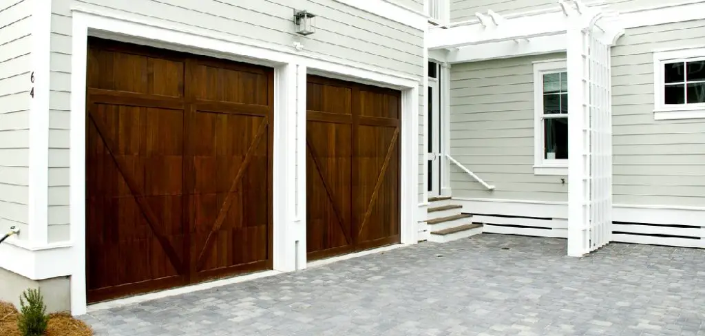 how to repair wood garage door