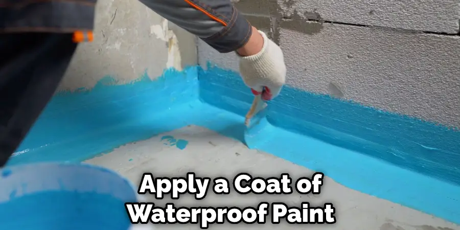 Apply a Coat of Waterproof Paint