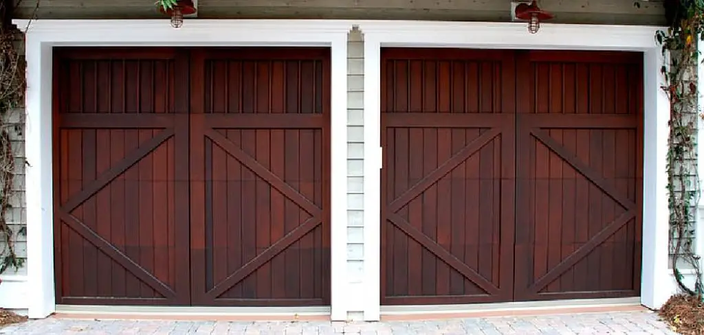 How to Paint a Wooden Garage Door