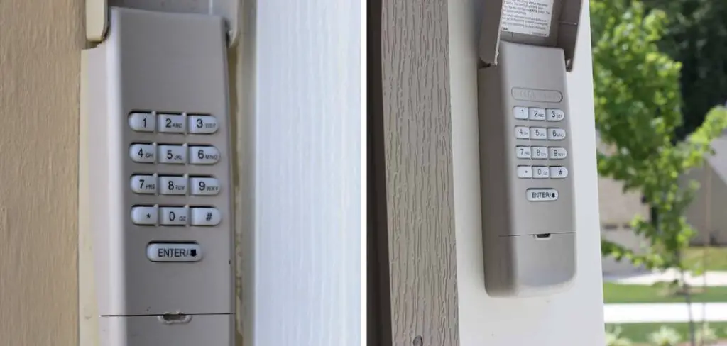 How to Replace a Garage Door Keypad