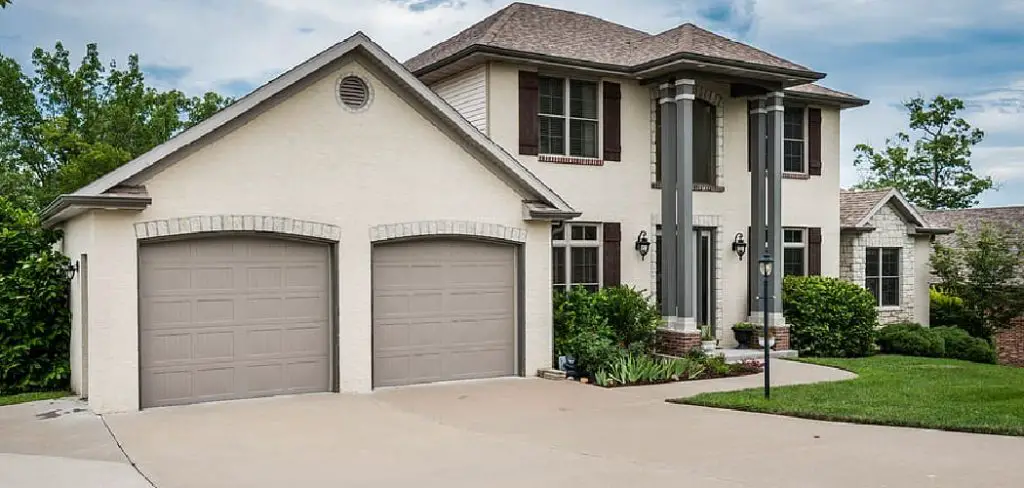 How to Trim Garage Door Opening