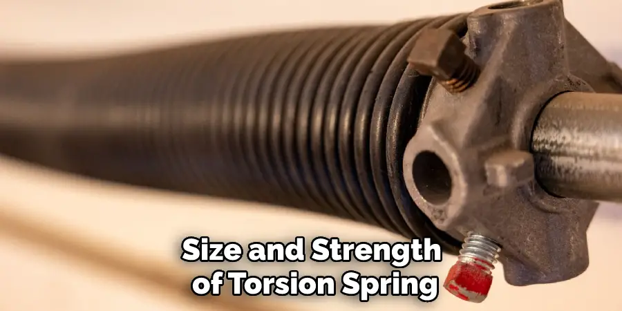 Size and Strength of Torsion Spring