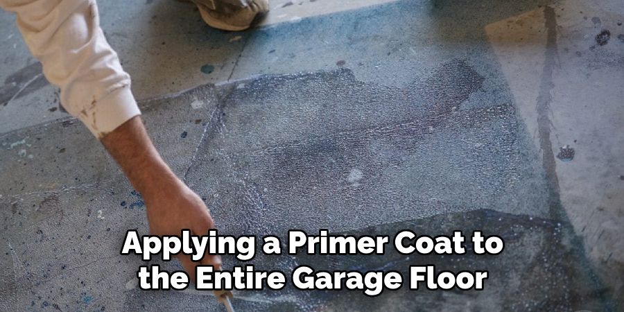Applying a Primer Coat to the Entire Garage Floor