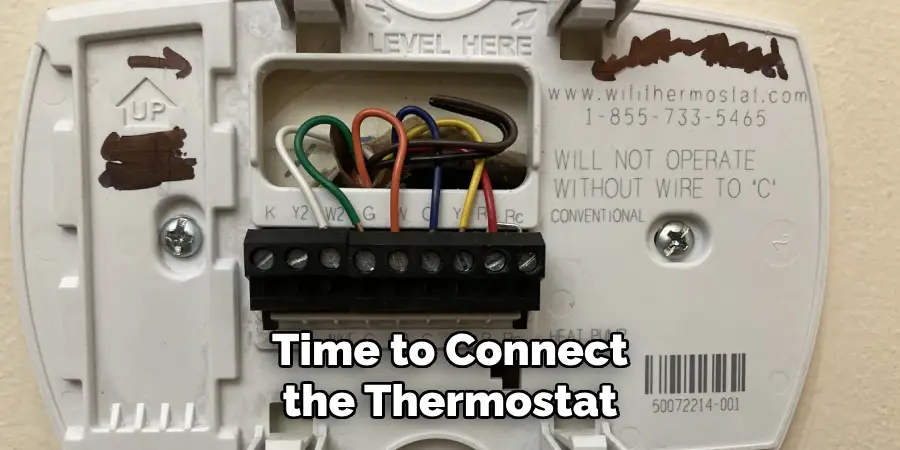 Time to Connect the Thermostat
