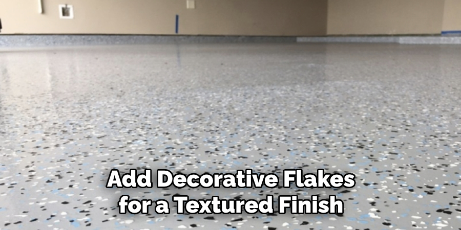 Add Decorative Flakes for a Textured Finish
