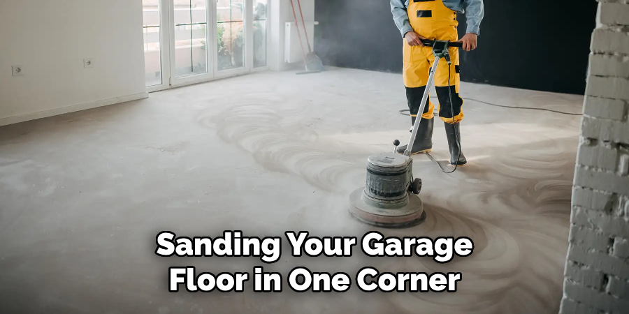 Sanding Your Garage Floor in One Corner