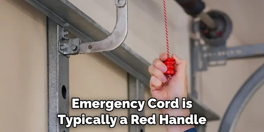 Emergency Cord is Typically a Red Handle