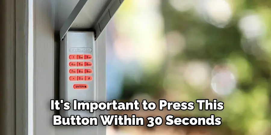  It's Important to Press This Button Within 30 Seconds