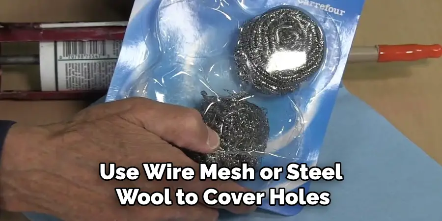 Use Wire Mesh or Steel Wool to Cover Holes