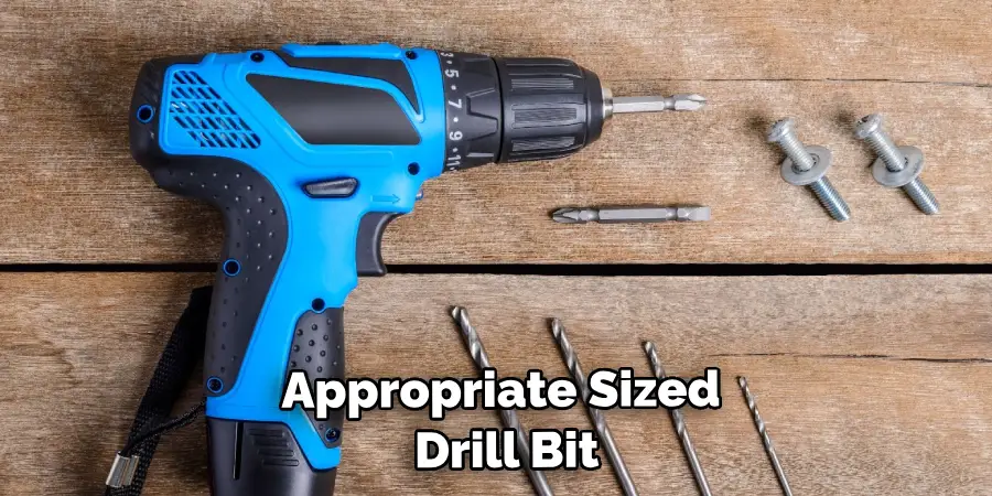 Appropriate Sized Drill Bit