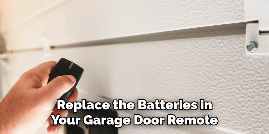 Replace the Batteries in Your Garage Door Remote