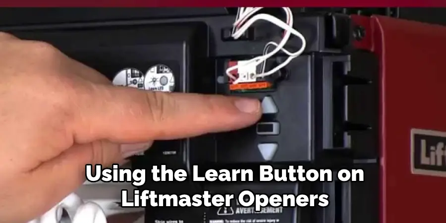 Using the Learn Button on Liftmaster Openers