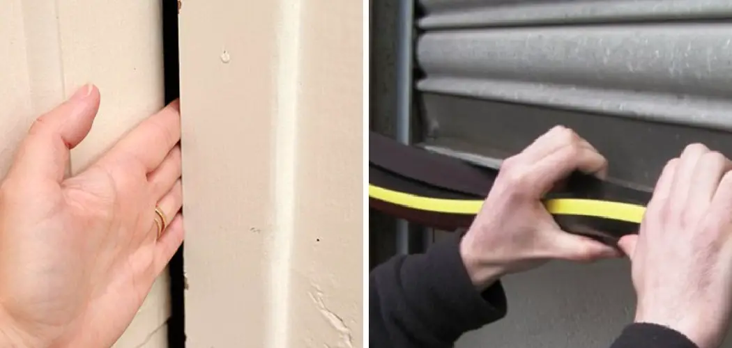 how to seal garage door side gaps