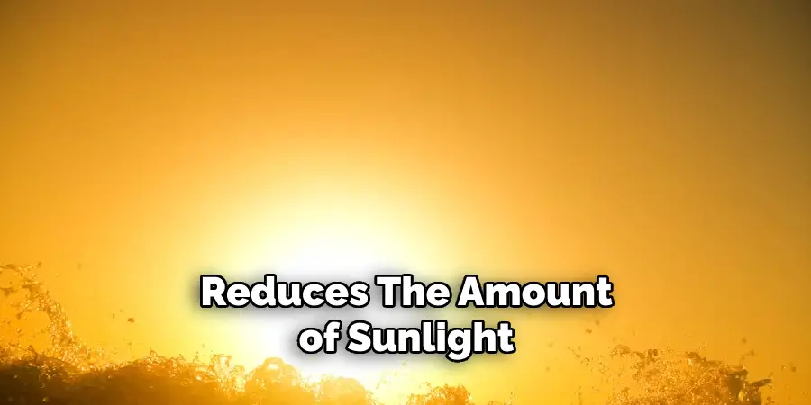 Reduces the Amount of Sunlight 