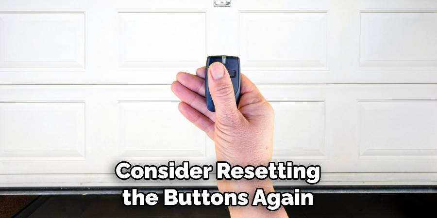 Consider Resetting the Buttons Again