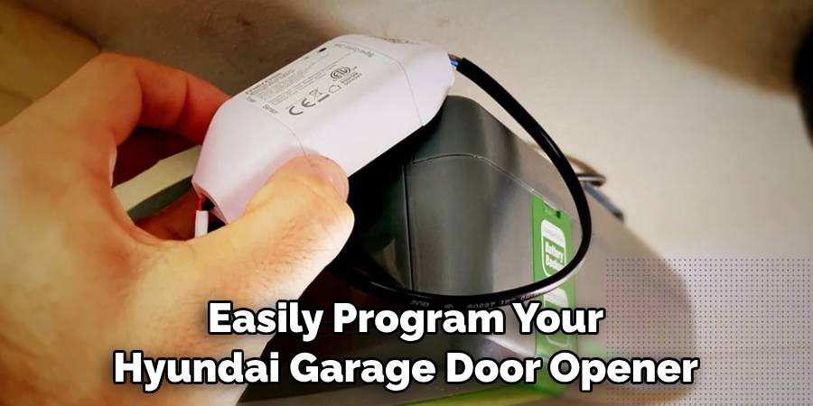 Easily Program Your Hyundai Garage Door Opener