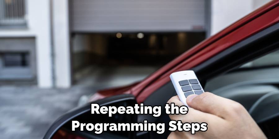 Repeating the Programming Steps