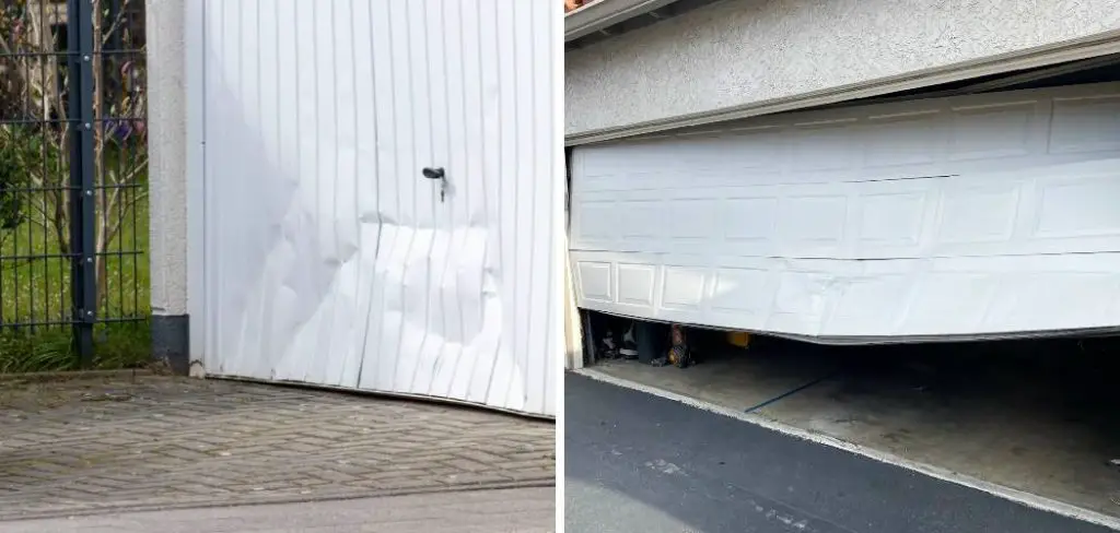 How to Fix Garage Door After Backing Into It